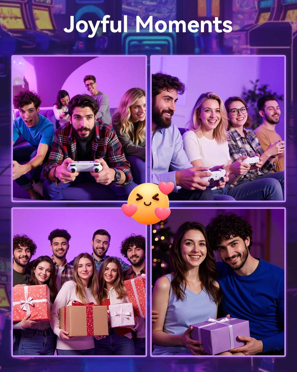 2025 Retro Gaming Console Pro 4K HDMI with 20,000+ Built-in Classic Video Games, Retro Game Stick with 23 Emulators Plug & Play TV Video Gaming Stick with 64GB Memory