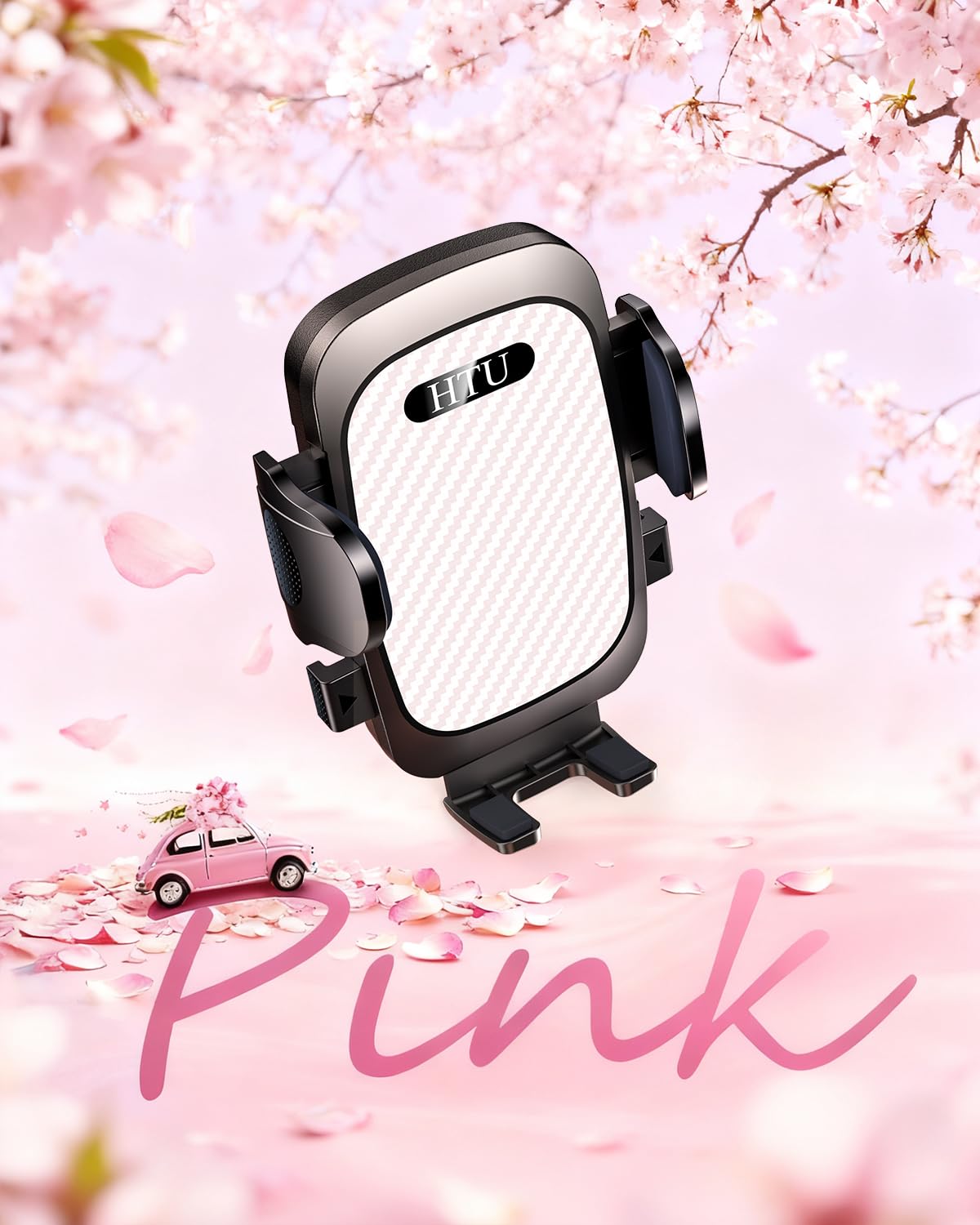 HTU 2026 Best Car Phone Holder 【Ultimate 5-in-1 & Upgraded 100+LBS Strongest Suction】【True Military-Grade & Safety Cert】 360° Windshield Dashboard Vent Mount Stand for iPhone Android & Truck, Black