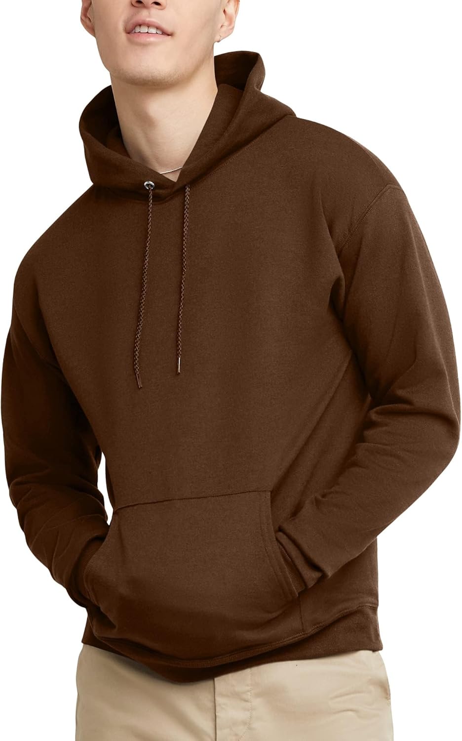 Hanes EcoSmart Hoodie, Midweight Fleece, Pullover Hooded Sweatshirt for Men