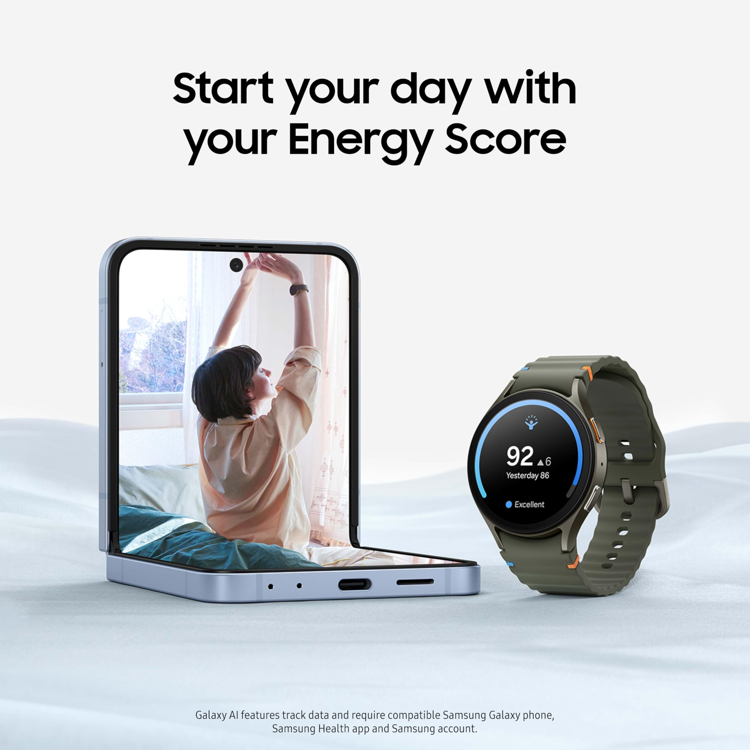 SAMSUNG Galaxy Watch 7 40mm Bluetooth AI Smartwatch w/Energy Score, Wellness Tips, Heart Rate Tracking, Sleep Monitor, Fitness Tracker, 2024, Cream [US Version, 1Yr Manufacturer Warranty]