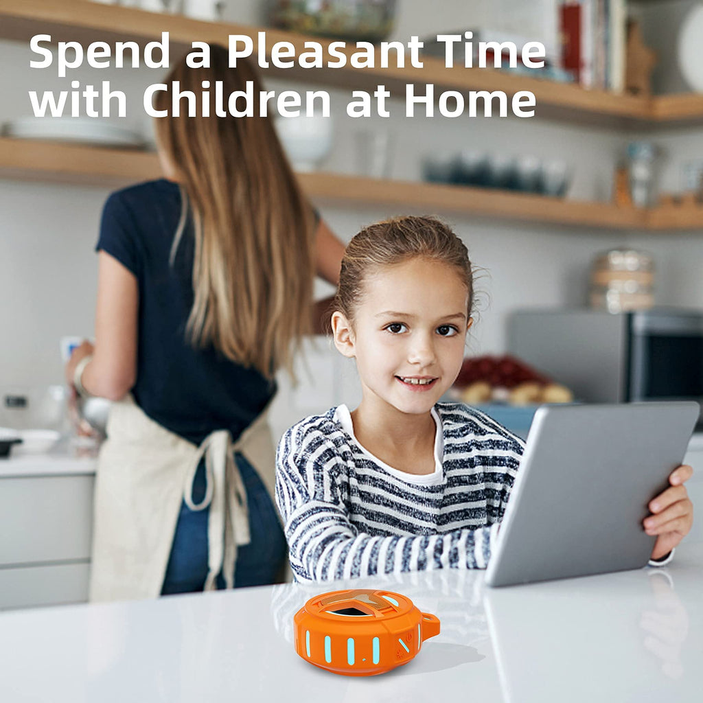 EBODA Bluetooth Shower Speaker, Portable Bluetooth Speakers, IP67 Waterproof Wireless Speaker with LED Light, Floating, 2000mAh, True Wireless Stereo for Kayak, Beach, Gifts for unisex -Black