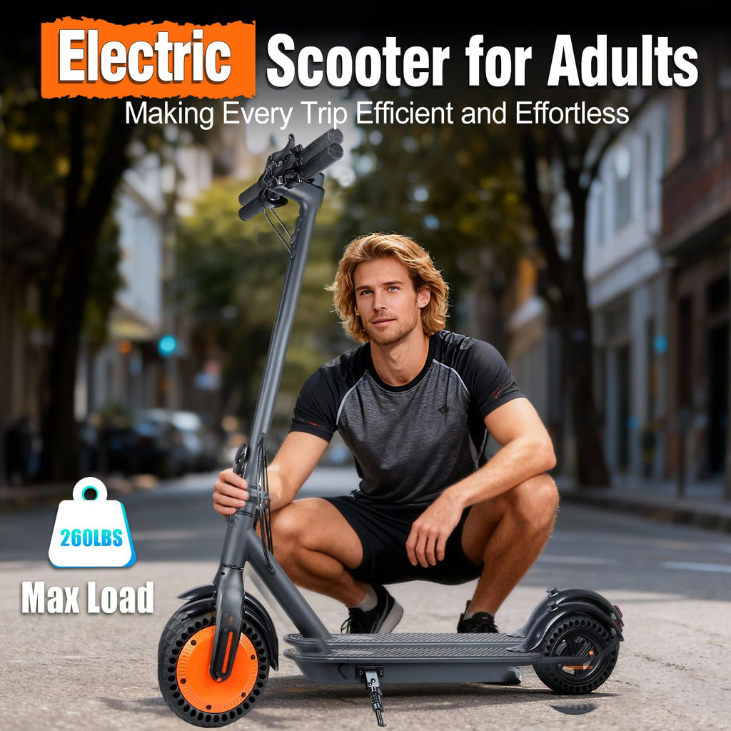 ‌Fregogo Electric Scooter for Adults - Folding Commuter E-Scooter,500W Peak Motor,12/21 Mile Long Range Adults Electric Scooter,16/19 MPH Speed,8.5" Anti-Solid Tires, Dual Brake System & App Control