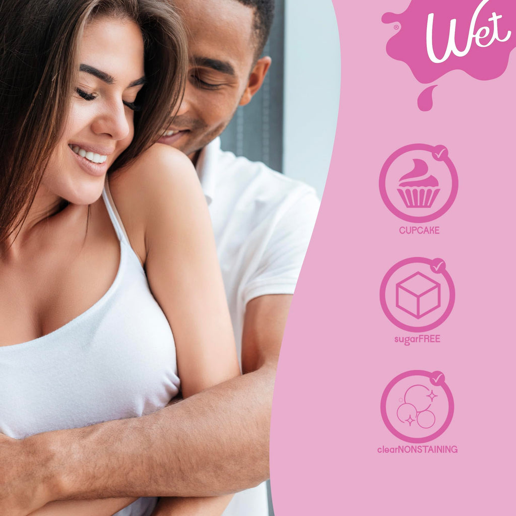 Wet Sexy Strawberry Premium Flavored Edible Lube for Men, Women and Couples | Long-Lasting, Condom Safe, Sugar Free, 9 fl oz