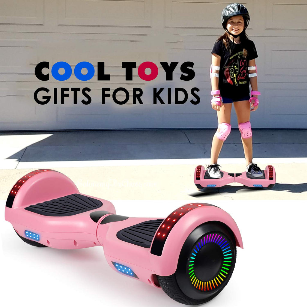 LIEAGLE Hoverboard, 6.5" Self Balancing Scooter Hover Board with Bluetooth Wheels LED Lights for Kids Adults