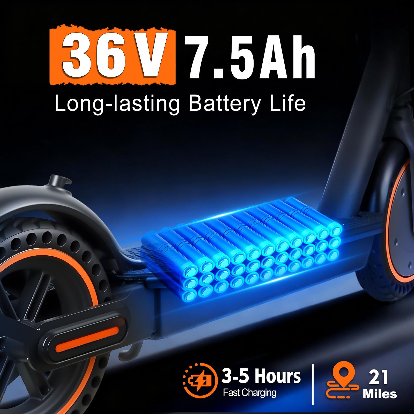 ‌Fregogo Electric Scooter for Adults - Folding Commuter E-Scooter,500W Peak Motor,12/21 Mile Long Range Adults Electric Scooter,16/19 MPH Speed,8.5" Anti-Solid Tires, Dual Brake System & App Control