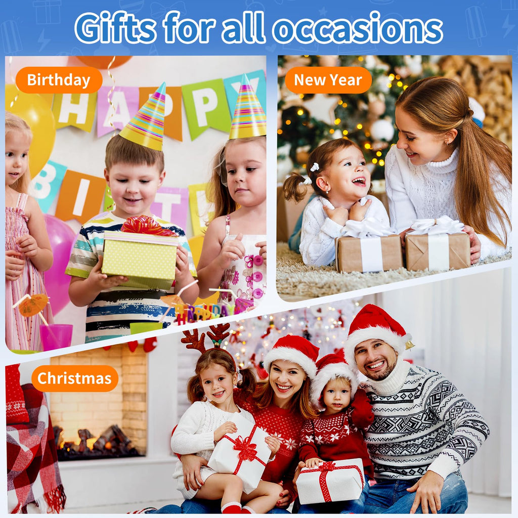 Handheld Game for Kids -Preloaded 220 Retro Video Games, Portable Gaming Player with Rechargeable Battery 3.0" LCD Screen, Mini Arcade Electronic Toy Gifts for Boys Girls (Blue)