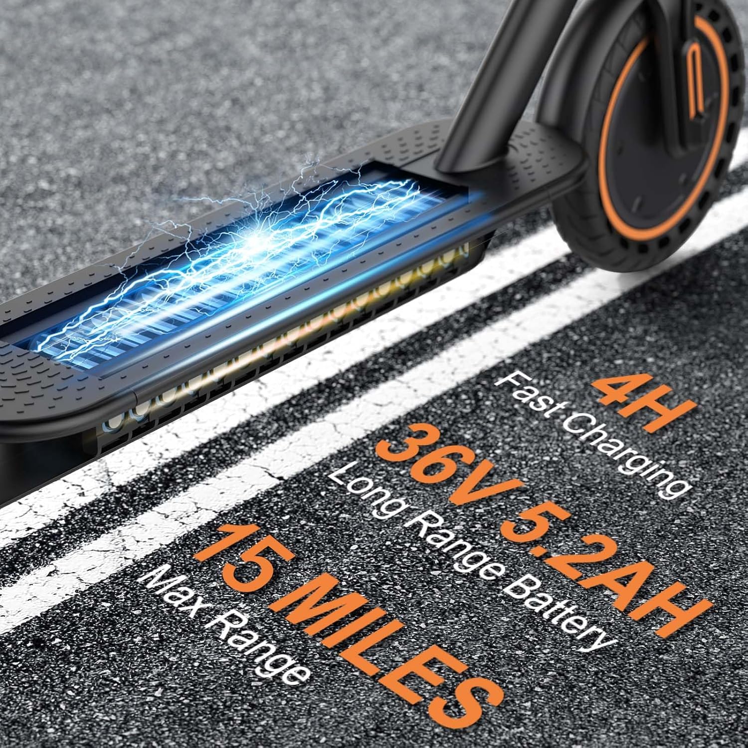 VOLPAM Electric Scooter, 350W/500W Powerful Motor, 8.5"/10" Solid Tires, 19/22Mph, 28/23/21/16 Miles Max Range, Dual Braking