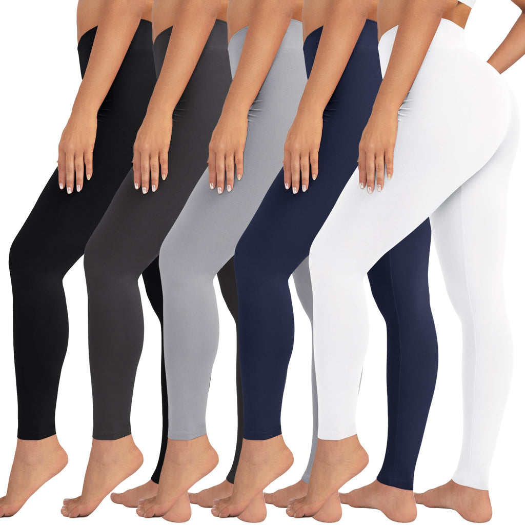 VALANDY High Waisted Leggings for Women Stretch Tummy Control Workout Running Yoga Pants Reg&Plus Size