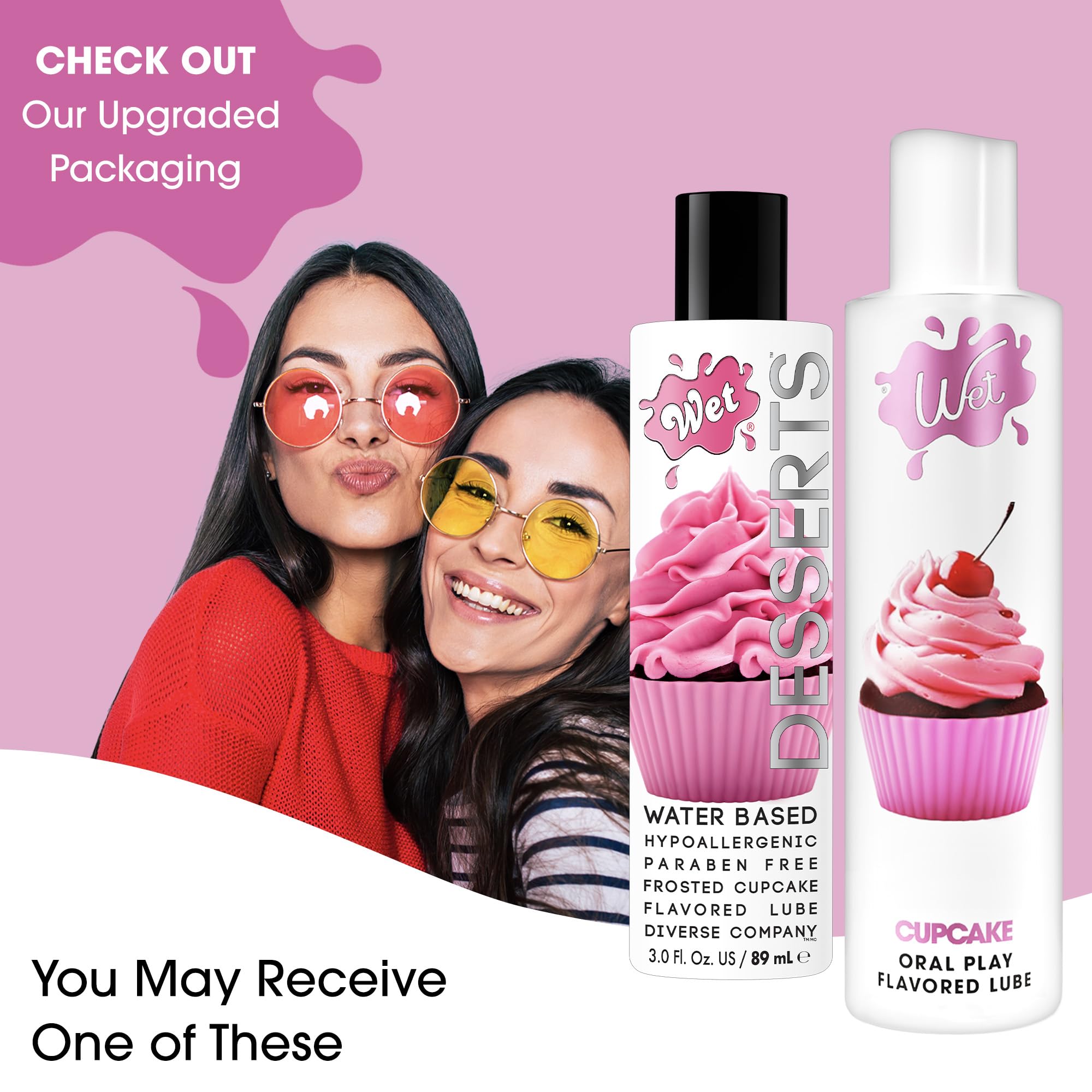 Wet Sexy Strawberry Premium Flavored Edible Lube for Men, Women and Couples | Long-Lasting, Condom Safe, Sugar Free, 9 fl oz