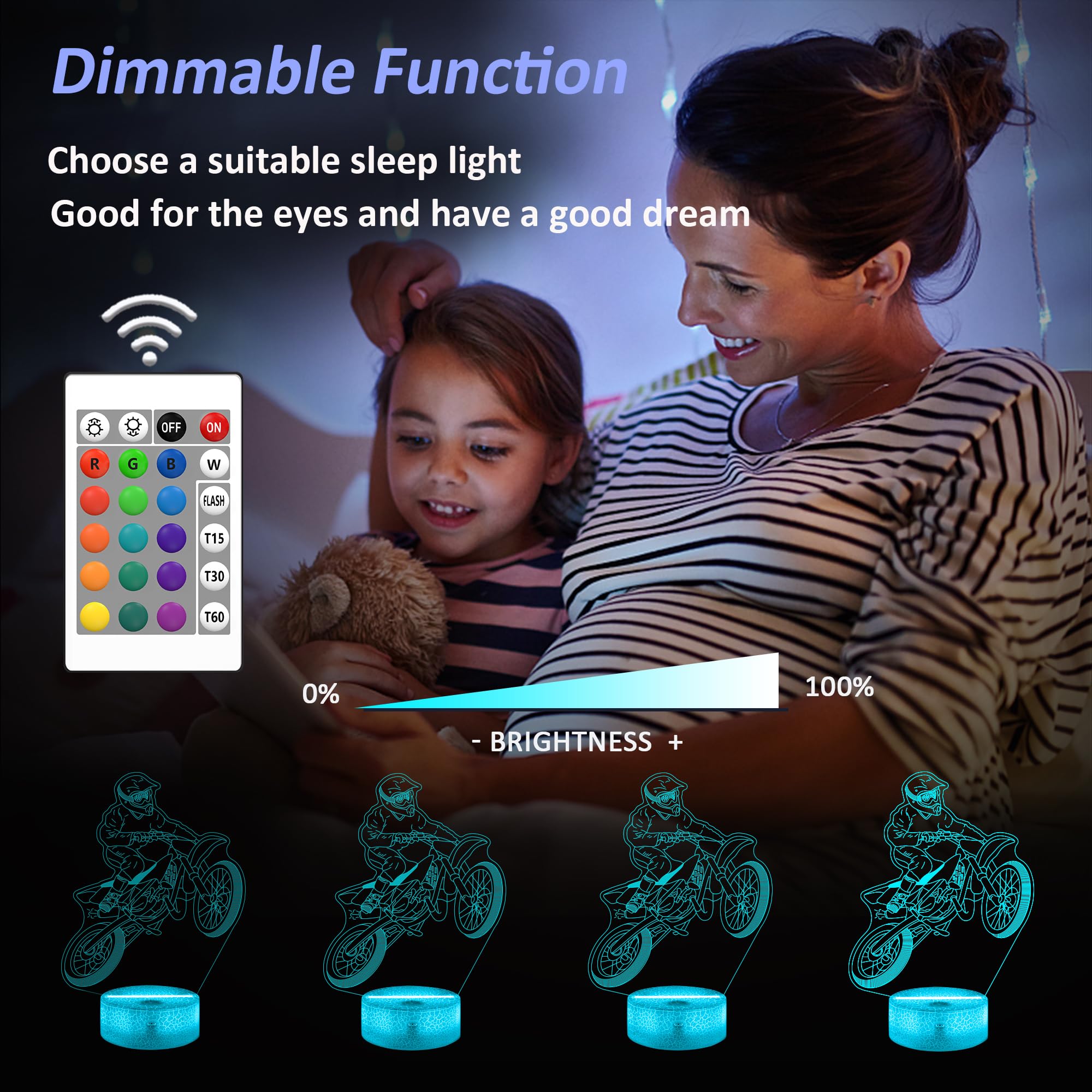 Airplane Gifts for Boy, Men, Aircraft Night Light, Gulfstream 3D Illusion Lamp with Remote and Touch Control, Plane Decor for Men Boy Kids Room, Birthday Gifts