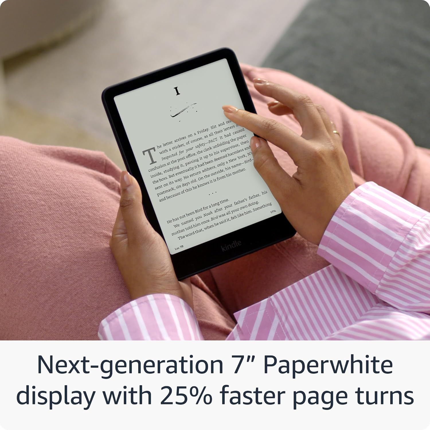 Amazon Kindle Paperwhite 16GB (newest model) – Our fastest Kindle ever, with new 7" glare-free display and weeks of battery life – Black
