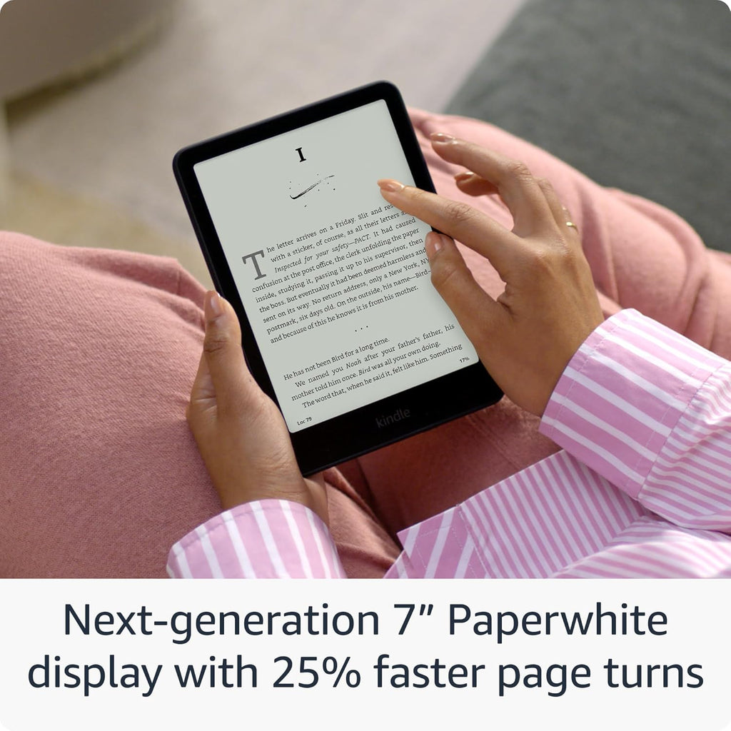 Amazon Kindle Paperwhite 16GB (newest model) – Our fastest Kindle ever, with new 7" glare-free display and weeks of battery life – Black