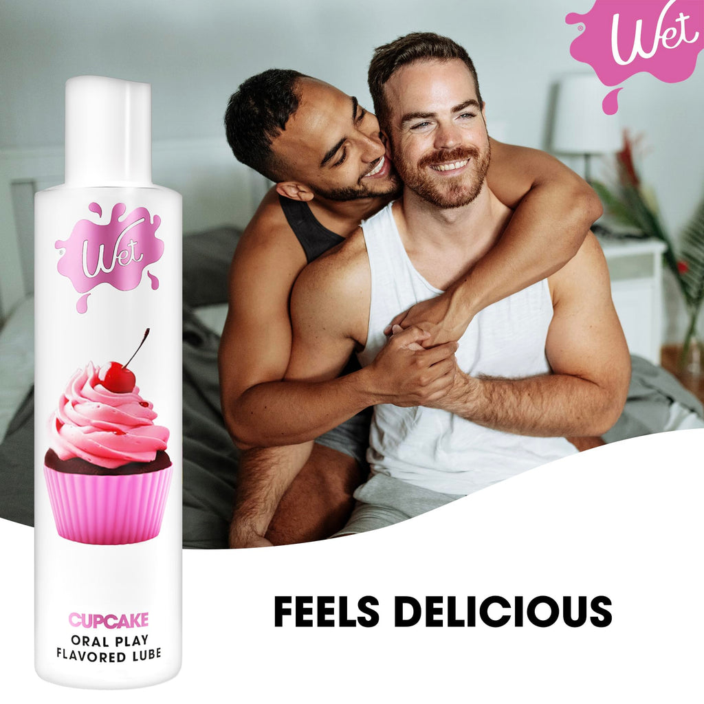 Wet Sexy Strawberry Premium Flavored Edible Lube for Men, Women and Couples | Long-Lasting, Condom Safe, Sugar Free, 9 fl oz