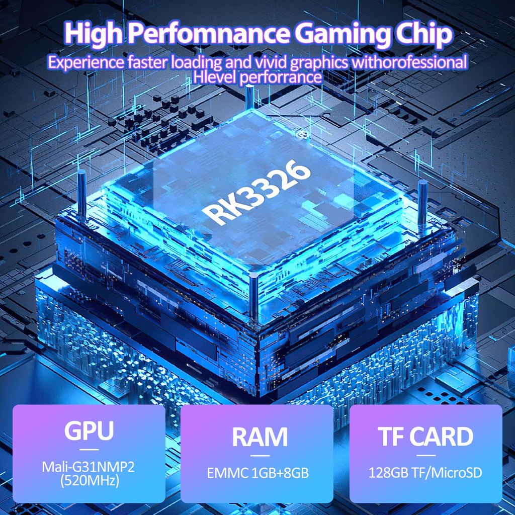 Upgraded XF40H Handheld Game Console, Retro Gaming Console Preloaded Classic Games with Multiple Emulators, 4.0 Inch 4K HD IPS Screen Open Source Linux System, Pocket Video Gaming (Black-128G)