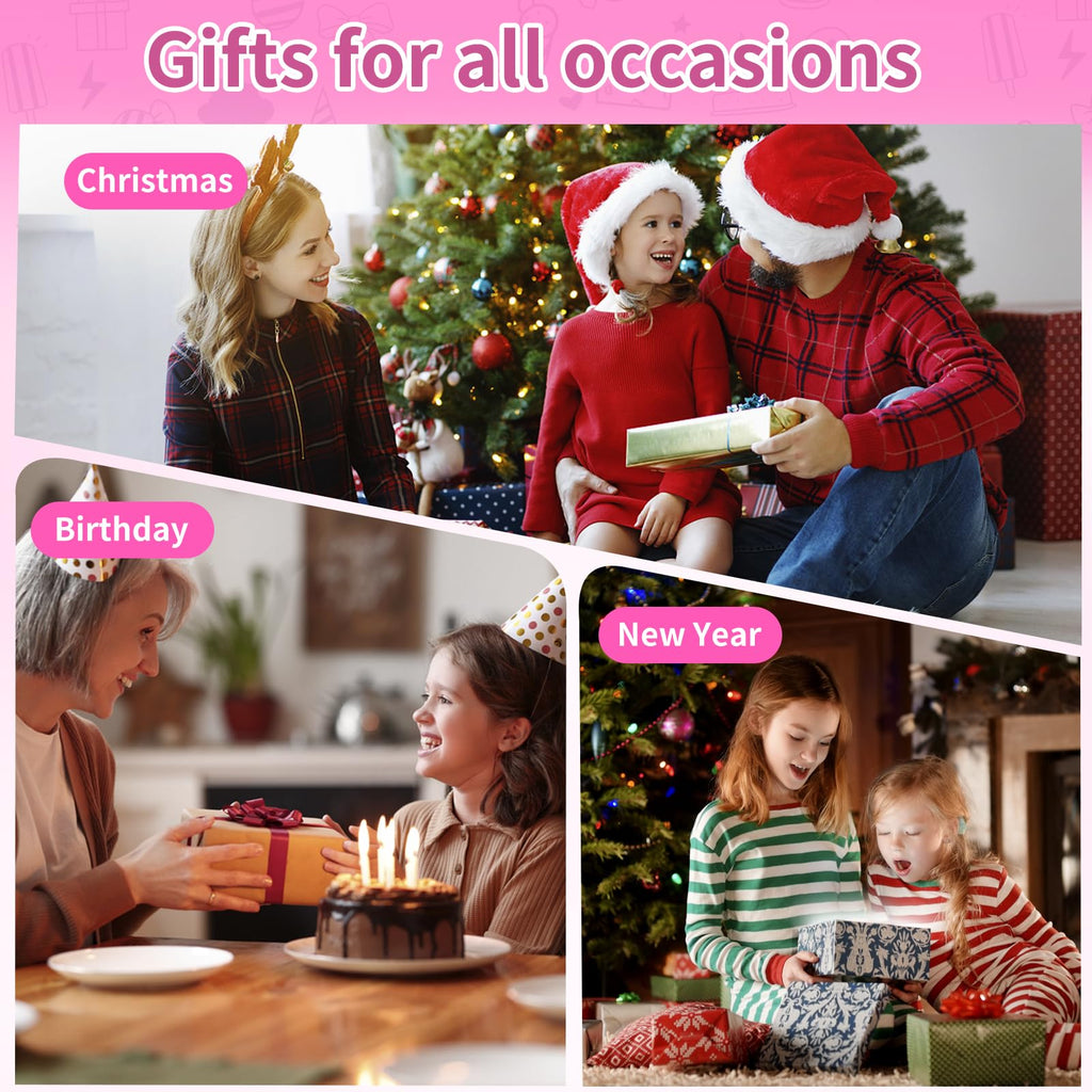 Handheld Game for Kids -Preloaded 220 Retro Video Games, Portable Gaming Player with Rechargeable Battery 3.0" LCD Screen, Mini Arcade Electronic Toy Gifts for Boys Girls (Blue)