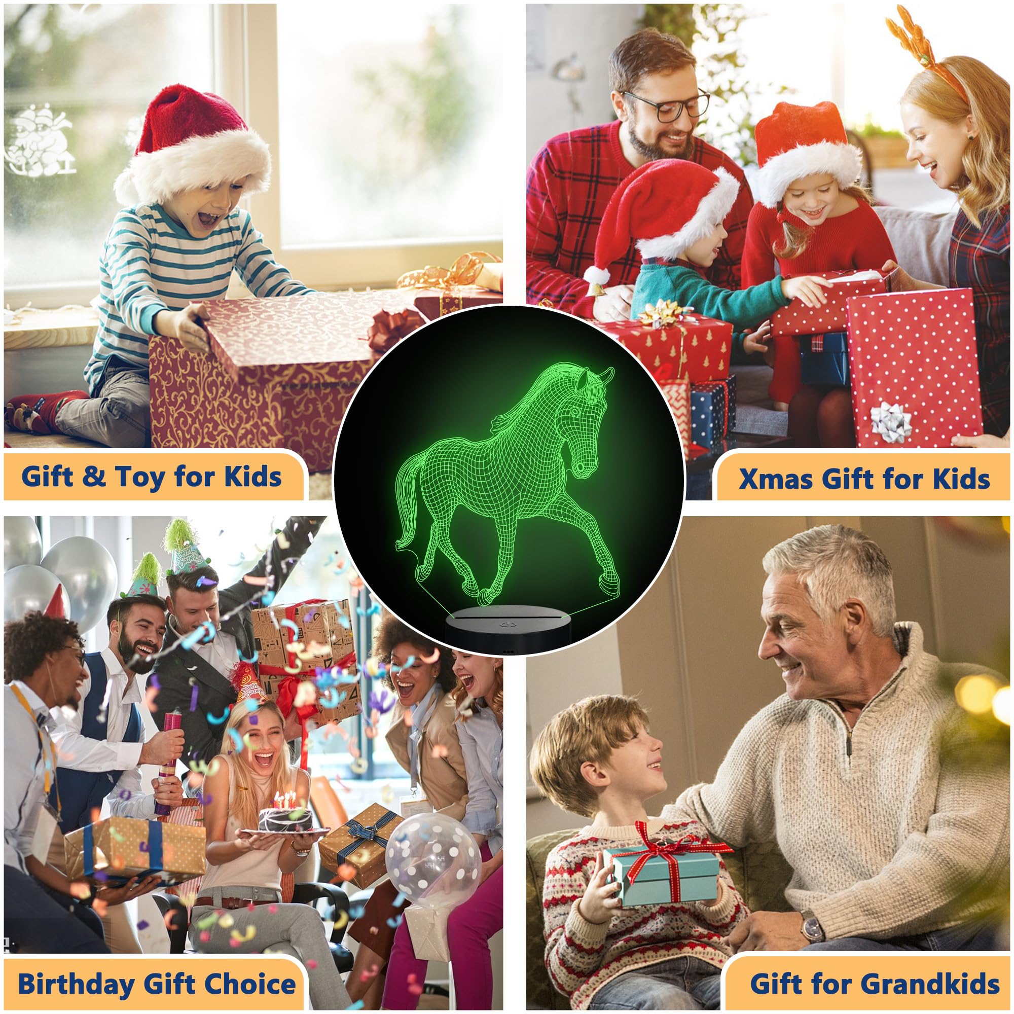 Airplane Gifts for Boy, Men, Aircraft Night Light, Gulfstream 3D Illusion Lamp with Remote and Touch Control, Plane Decor for Men Boy Kids Room, Birthday Gifts