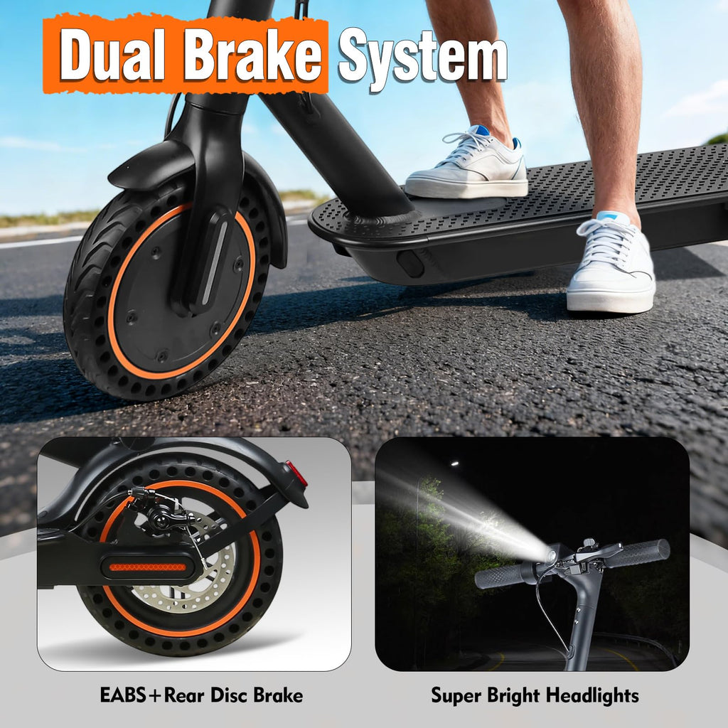 ‌Fregogo Electric Scooter for Adults - Folding Commuter E-Scooter,500W Peak Motor,12/21 Mile Long Range Adults Electric Scooter,16/19 MPH Speed,8.5" Anti-Solid Tires, Dual Brake System & App Control