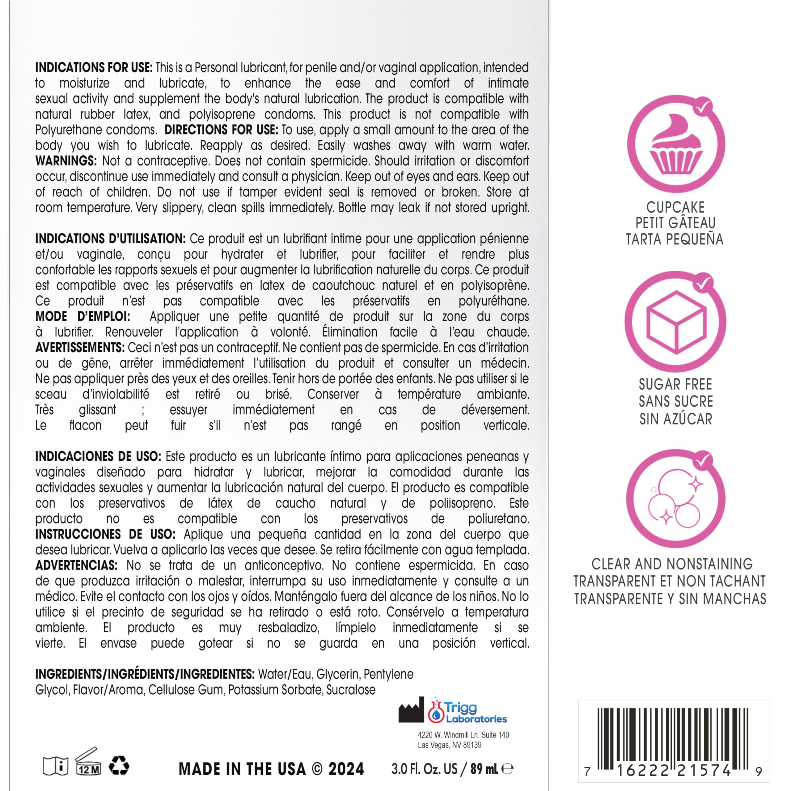 Wet Sexy Strawberry Premium Flavored Edible Lube for Men, Women and Couples | Long-Lasting, Condom Safe, Sugar Free, 9 fl oz