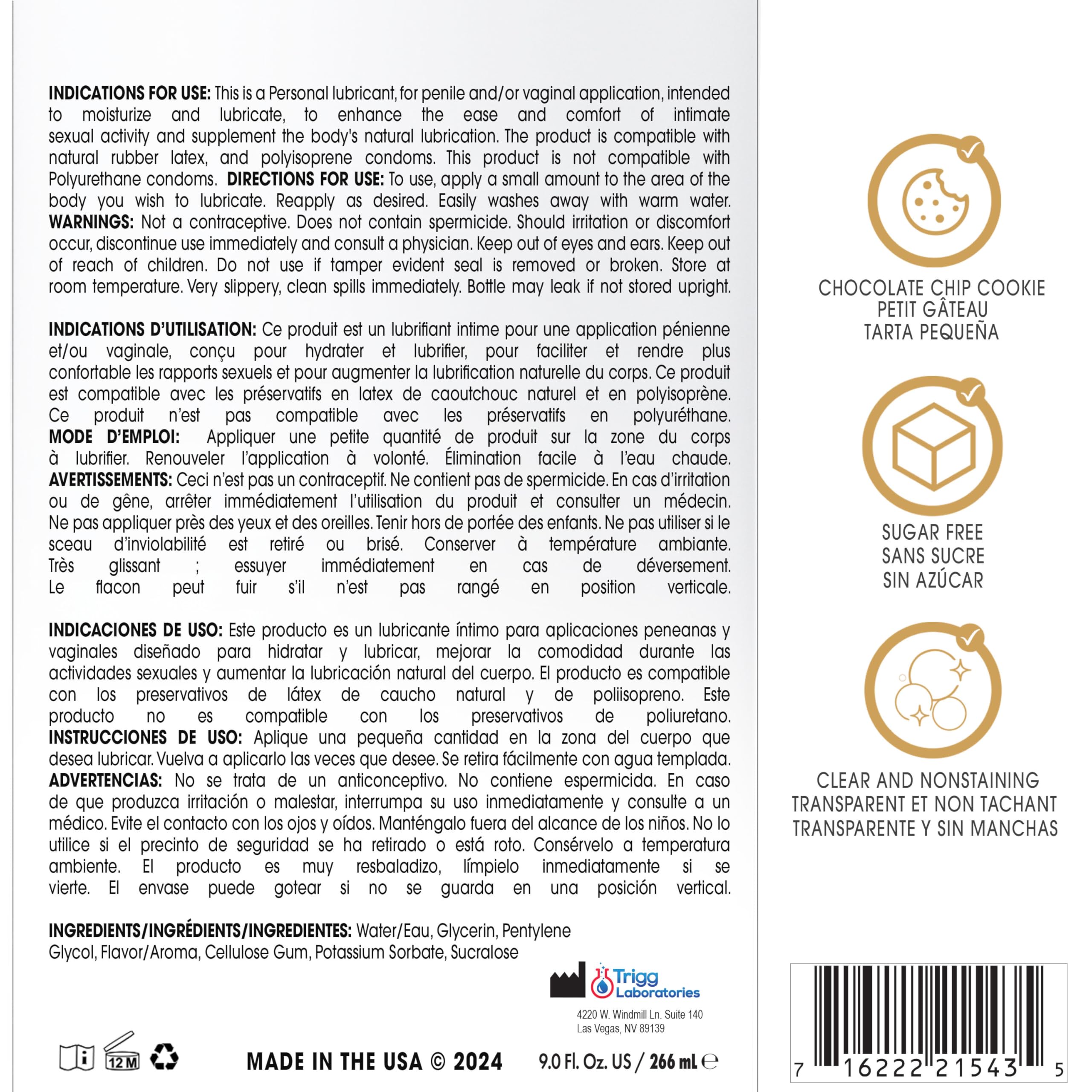 Wet Sexy Strawberry Premium Flavored Edible Lube for Men, Women and Couples | Long-Lasting, Condom Safe, Sugar Free, 9 fl oz