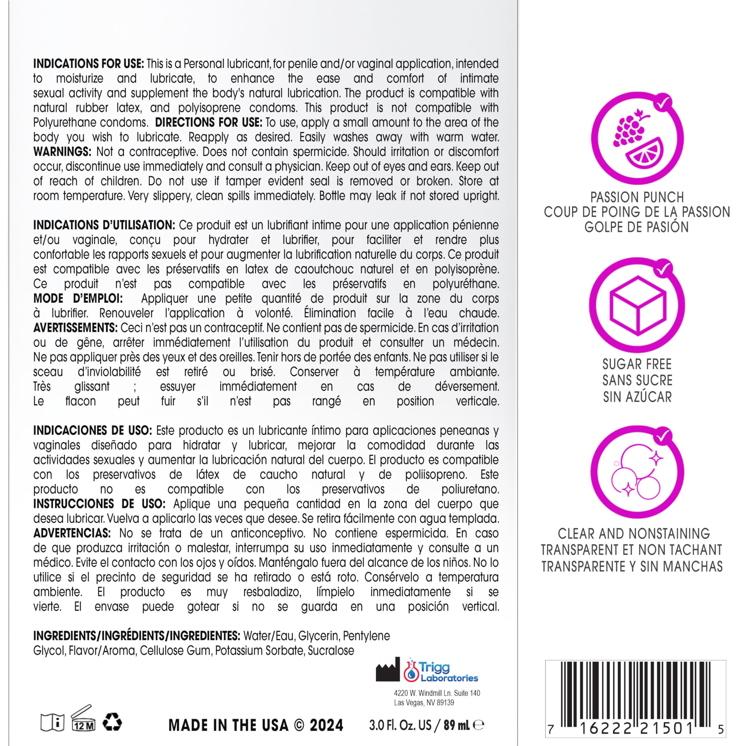 Wet Sexy Strawberry Premium Flavored Edible Lube for Men, Women and Couples | Long-Lasting, Condom Safe, Sugar Free, 9 fl oz