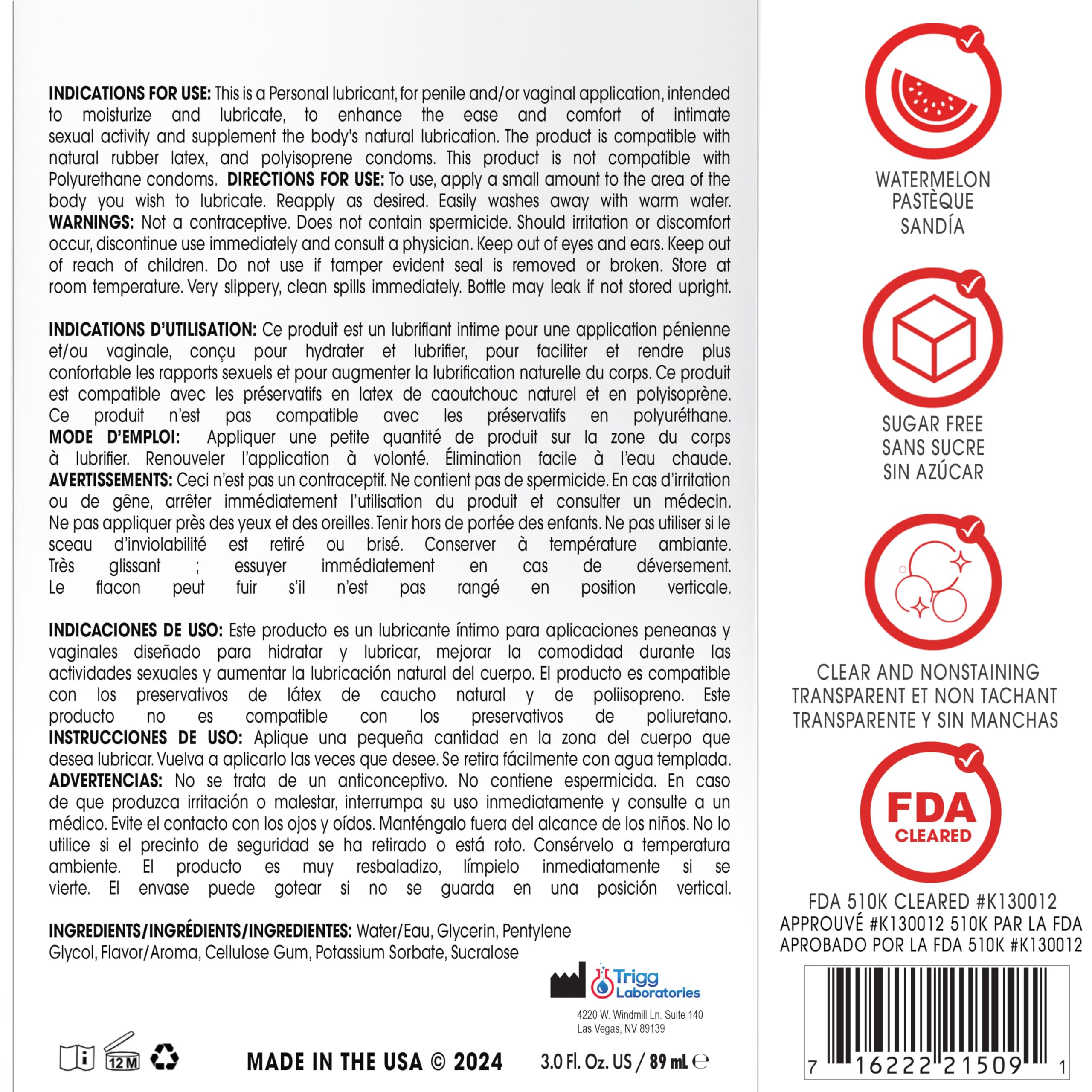 Wet Sexy Strawberry Premium Flavored Edible Lube for Men, Women and Couples | Long-Lasting, Condom Safe, Sugar Free, 9 fl oz